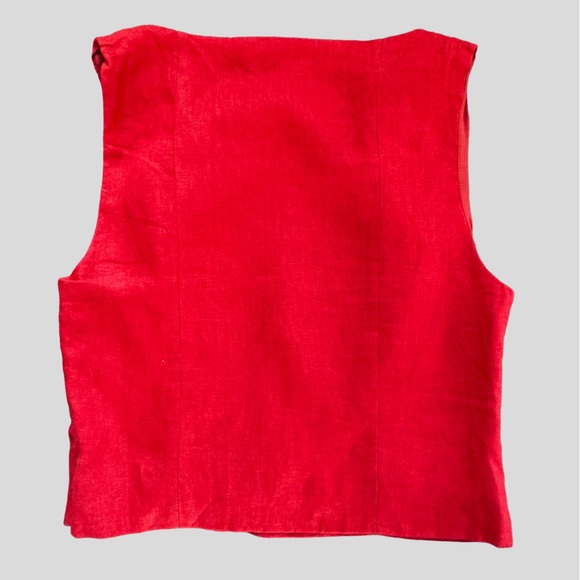 Reformation Grace Linen Top Shell Tank Sleeveless - Picture 3 of 6